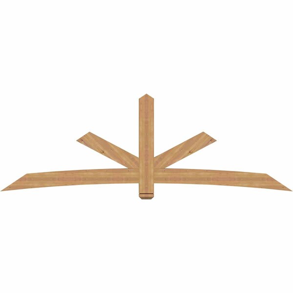 Ekena Millwork Alberta Smooth Timber Gable Bracket, Western Red Cedar, 108"W x 36"H x 3 1/2"D x 5 1/2"F, 8/12 Pitch GBW108X36X0406ALB00SWR - main